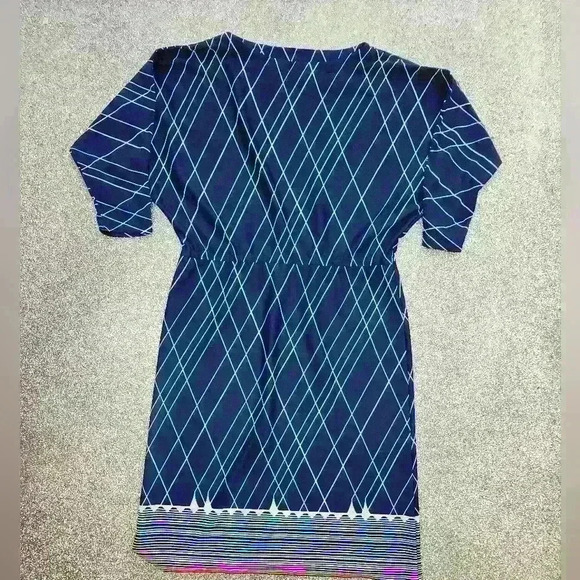 Vintage 1980s long sleeve midi dress  Size med - Picture 2 of 6